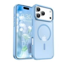 for iPhone 17 Pro Max Case Super Magnetic [Compatible with MagSafe] TPU Protective Translucent Matte Smooth, phone case for iPhone 17 Pro Max, Light Blue