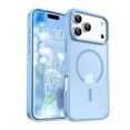 thumbnail image 1 of for iPhone 17 Pro Max Case Super Magnetic [Compatible with MagSafe] TPU Protective Translucent Matte Smooth, phone case for iPhone 17 Pro Max, Light Blue, 1 of 5
