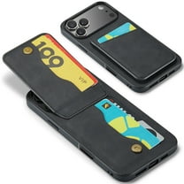 for iPhone 17 Pro Max Case for Women Girls, Premium PU Leather Wallet Case with Card Slots on Back Flip Protective Case for iPhone 17 Pro Max Phone Case - Black