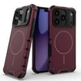 thumbnail image 1 of For iPhone 17 Pro Max Magnetic Phone Case,Compatible with Mag-Safe,Dropproof Heavy Duty,Military-Grade Drop Protection,Shockproof Anti-fall Tough Rugged Phone Case Cover,Plum, 1 of 8