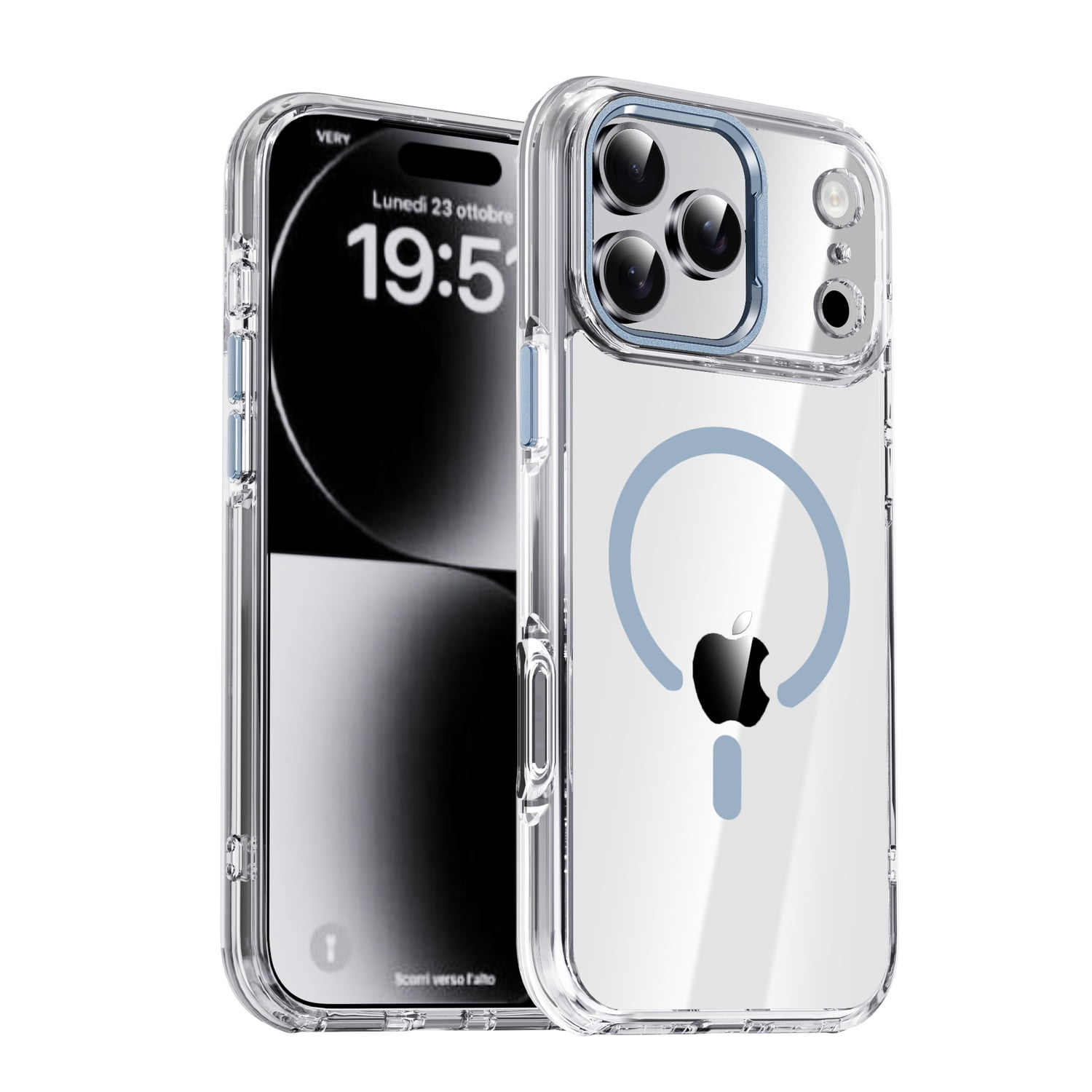 CASETIFY iPhone17pro クリア　Magsafe For iPhone 17 Pro Max Magnetic Phone Case,Crystal Clear Back