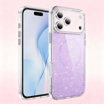 For iPhone 17 Pro Max Magnetic Phone Case,Luxury Bling Crystal Glitter Back Design,Shockproof Sparkly Cute for Women Girls,Compatible with Mag-Safe,Shockproof Anti-fall,Durable Phone Case,Purple