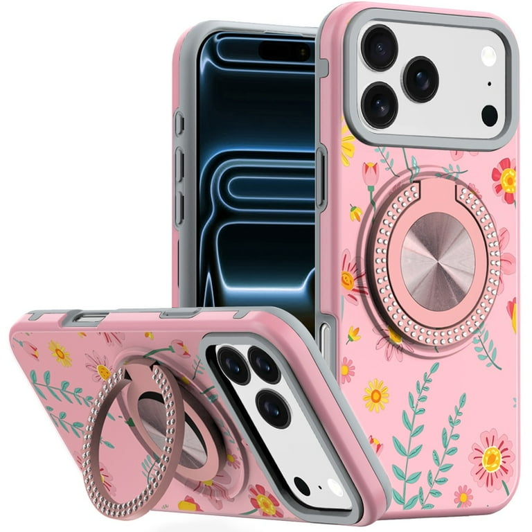 For iPhone 17 Pro Max Metal Diamond CD Pattern Design Matte