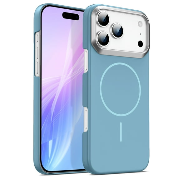 For iPhone 17 Pro Max Phone Case,Compatible with Mag-safe,Ultra Slim Anti-Scratch Protection,Shockproof Anti-fall Rugged Thin Fit Lightweight Drop Protection Durable Phone Case,Blue