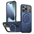 thumbnail image 1 of For iPhone 17 Pro Max Ultra Slim Hybrid TPU+PC Protective Cover with Metal Rotation Holder , Compatible MagSafe, Military Grade Shockproof Phone Case Cover,Blue,For iPhone 17 Pro Max, 1 of 7