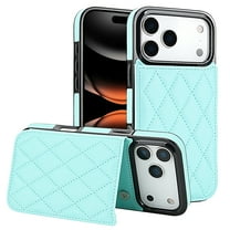 for iPhone 17 Pro Max Wallet Case with Card Holder, Magnetic Back Folio PU Leather Purse Case for Women Girls, RFID Blocking Protective Flip Stand Phone Cover for iPhone 17 Pro Max, Mint