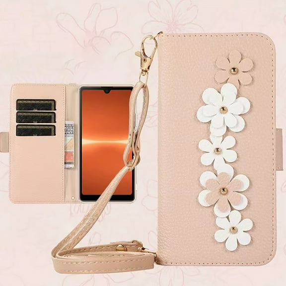 for iPhone 17 Pro Max Wallet Case with Credit Card Holder,Adjustable Strap Flip Kickstand Magnetic Clasp Protective Phone Cover,Brown,iPhone 17 Pro Max-6.9"