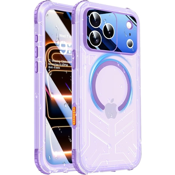for iPhone 17 Pro Max Waterproof Case Magnetic, Built in Camera Control [Screen Protector] [Lanyard], Fit for Magsafe Heavy Duty Military Rugged Full Body IP68 Phone Case, 6.9"
