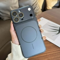 For iPhone 17 Pro Phone Case,Compatible with Mag-Safe,With Camera Lens Protector,Matte Glossy Anti-fingerprint,Ultra Slim Shockproof Anti-Scratch Drop Protection,Thin Fit Phone Case,Black