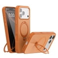 thumbnail image 1 of For iPhone 17 Pro Phone Case,With Rotatable Ring Kickstand,Compatible with Mag-Safe,Ultra Slim Shockproof Anti-Scratch Drop Protection,Matte Anti-Fingerprint Phone Case Cover,Orange, 1 of 10