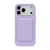 For iPhone 17 Wallet Phone Case,2-in-1 Magnetic Detachable Card Holder,Compatible with Mag-Safe,With Camera Lens Protector,Shockproof Anti-Scratch Protection,Durable Phone Case,Lightpurple