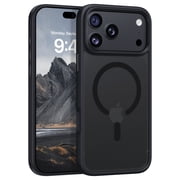 YINLAI Case for iPhone 18 Pro Max / iPhone 17 Pro Max 6.9" Compatible with Mag-safe Matte Shockproof Anti-Scratch Protective Cover Magnetic Case, Black