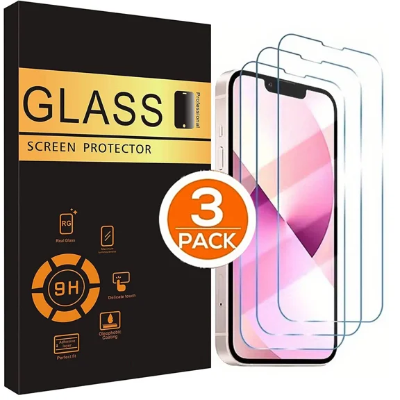 iPhone 18 Pro Max Advanced Screen Protector, Premium HD Clear Tempered Glass, 9H Hardness, Full Display Protection, Scratch Resistant, Anti-Shatter, Easy Installation - Pack of 3