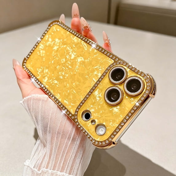 For iPhone 18 Pro Max Phone Case,Luxury Shell Pattern Back Design,Built ...