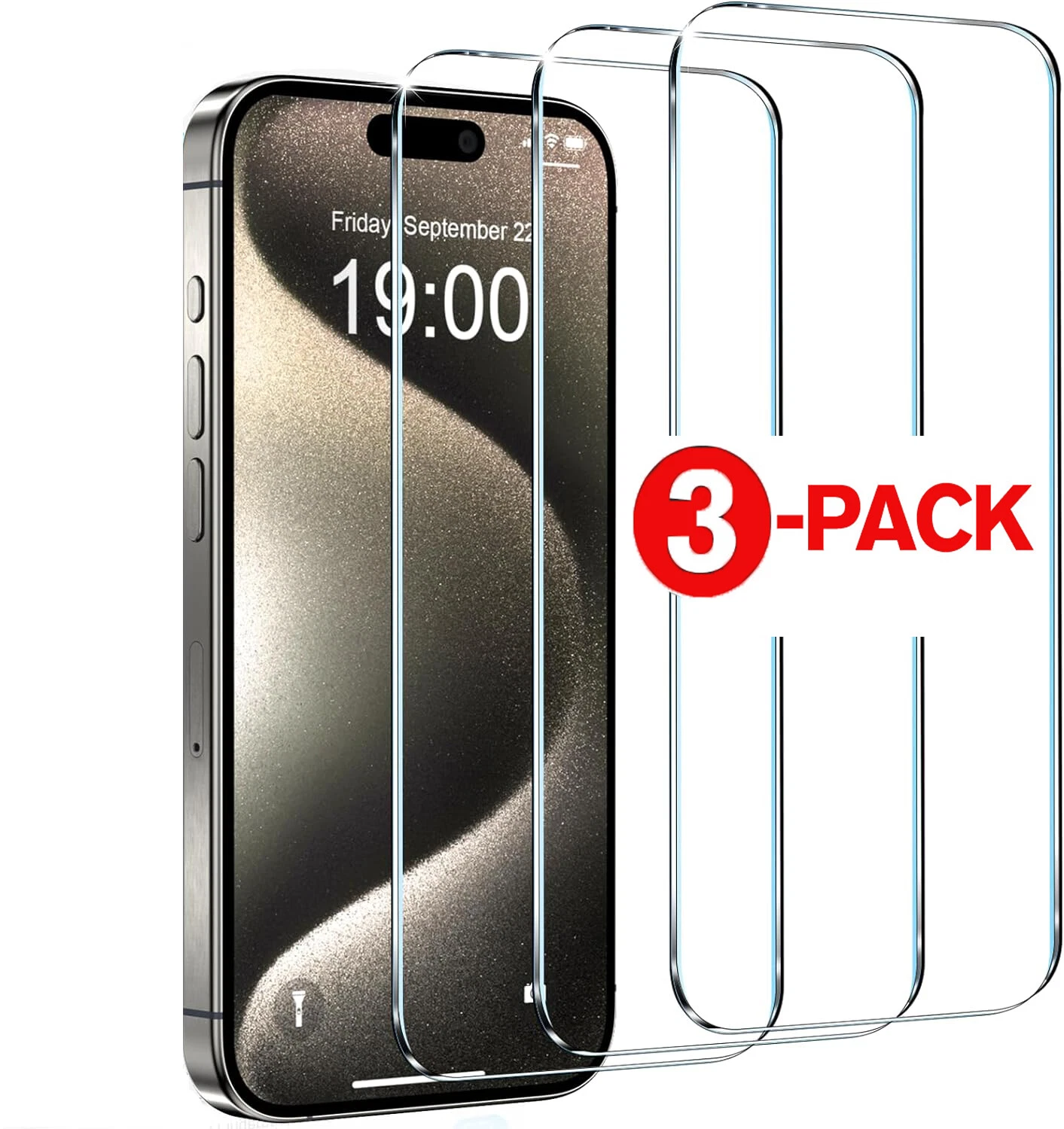 iPhone 18 Pro Ultra Clear Screen Protector, Premium Tempered Glass, HD ...