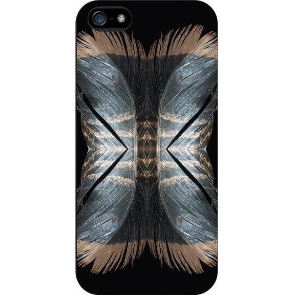 iPhone 5 Black Matte Case Feather Collection, Doubles