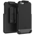 thumbnail image 1 of iPhone 6 6S Belt Clip Case, Encased (SlimShield Series) Hybrid Cover w/ Secure-fit Holster (Smooth Black), 1 of 7