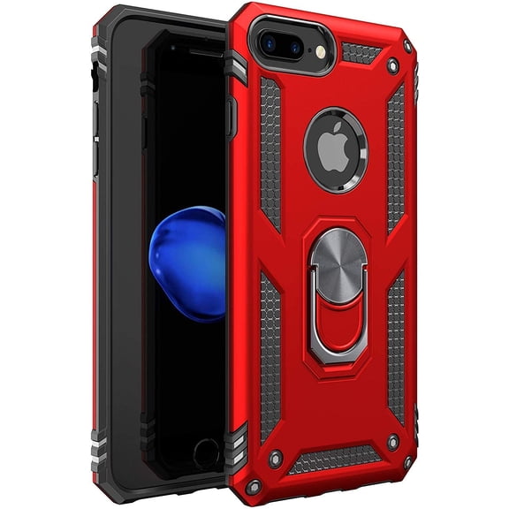 iPhone 6 Plus Case | iPhone 6S Plus Case [ Military Grade ] 15ft. Drop Tested Protective Case | Kickstand | Compatible with Apple iPhone 6Plus / iPhone 6s Plus Case 5. 5-Inch - Red