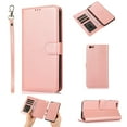 thumbnail image 1 of iPhone 6 Plus Case, Cover for iPhone 6s PluS, Allytech Detachable Case Support Magnetic Car Mount Case with Lanyard Wallet Vegan Leather Shockproof Stand Case for iPhone 6 Plus/6S Plus(5.5"), Rosegold, 1 of 8