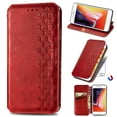 thumbnail image 1 of iPhone 6 Plus Case,iPhone 6s Plus Case,PU Leather TPU Wallet Cover with Card Holder Kickstand Hidden Magnetic Adsorption Shockproof Flip Folio Cell Phone Case for Apple iPhone 6/6s Plus 5.5",Red, 1 of 1