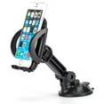 thumbnail image 1 of iPhone SE Premium Car Mount Dash Windshield Cradle Holder Stand Window Glass Swivel Dock Suction Adjustable V9Q, 1 of 6