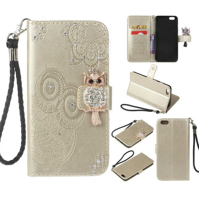 iPhone 6S Case, iPhone Case Girls, Allytech Cute Glitter Owl