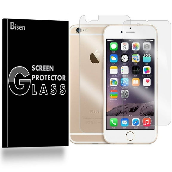 iPhone 6S Plus / iPhone 6 Plus [2-Pack BISEN] Ultra Clear FULL BODY [Front + Rear] Screen Protector, Anti-Scratch, Anti-Shock