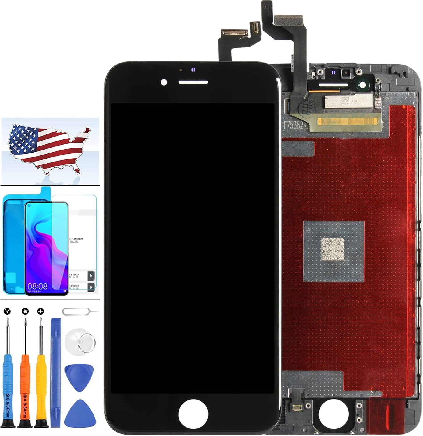 for iPhone 6S Screen Replacement (Model: A1633 A1688 A1691 A1700 ...