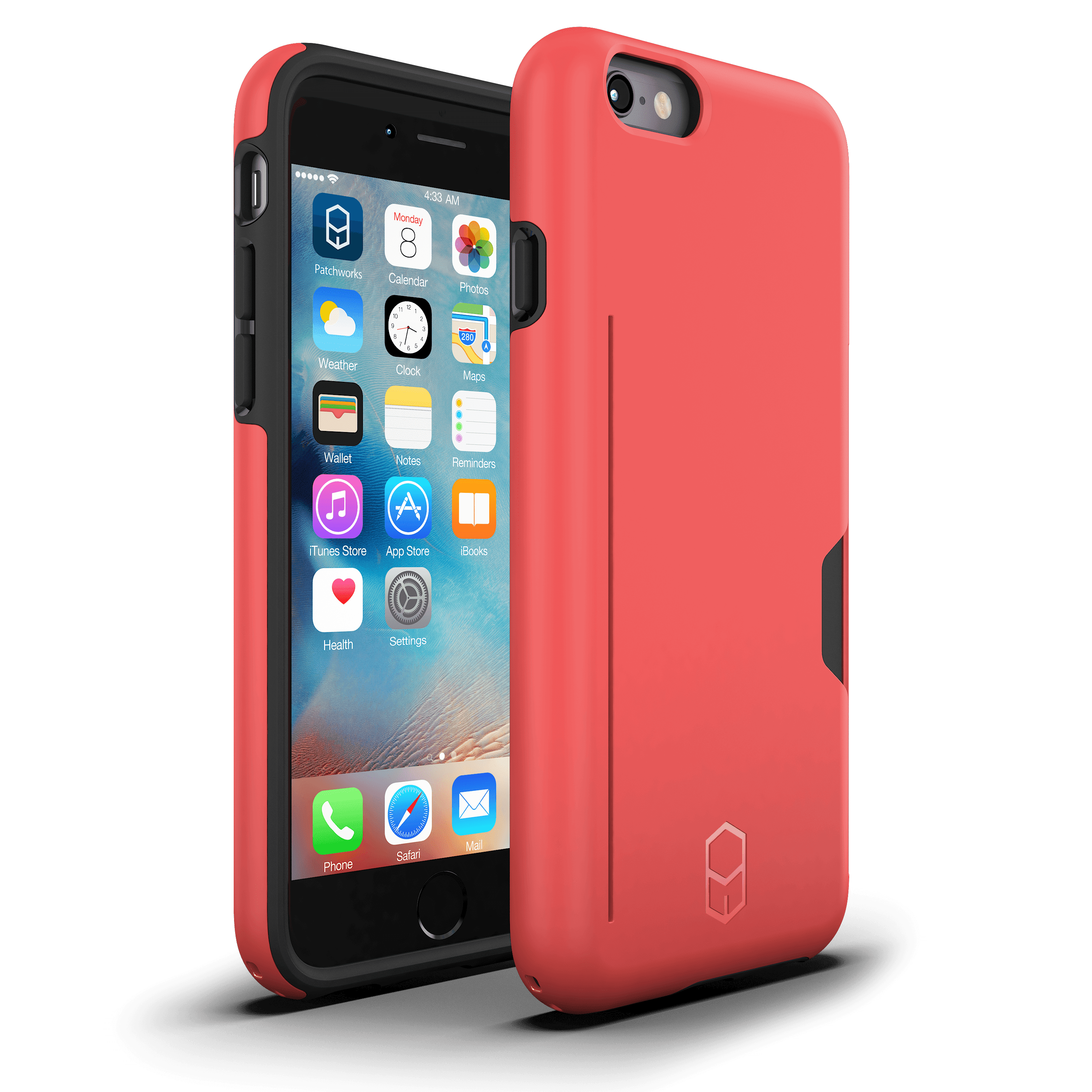 iPhone 6s 6 Case, Patchworks ITG Pro Card Slot Holder Dual Layer Drop