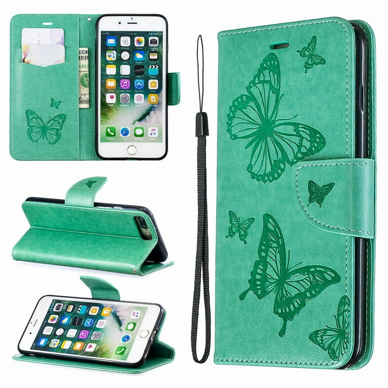 iPhone 6s Plus Wallet Case, iPhone Plus Case, Dteck Embossed