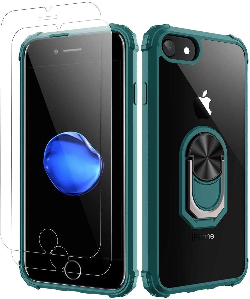 CaseHQ iPhone 6 Plus Case, iPhone 6S Plus Case Transparent Enhanced Grip  Protective Defender Cover Soft TPU Shell Shock-Absorption Bumper  Anti-Scratch