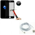 thumbnail image 1 of iPhone 7/8 PLUS 6ft USB Cable w Privacy Screen Protector - Charger Cord Power Wire Long, Tempered Glass Curved Anti-Spy Anti-Peep for iPhone 8 PLUS/7 Plus, 1 of 8