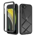 thumbnail image 1 of iPhone 7 / 8 / SE 2020 / SE 2022 Case Built-in Screen Protector Clear Rugged 360 Full Body Protective Shockproof Hard Back Soft TPU Defender Dual Layer Heavy Duty Bumper Anti-Scratch Case, Black, 1 of 6