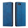 thumbnail image 1 of iPhone 7 / 8 / SE 2020 / SE 2022 Wallet Case Luxury PU Leather Case, Book Folding Flip Retro Case with Kickstand, [RFID Blocking] Credit Card Slot Magnetic Closure Protective Cover, Blue, 1 of 8
