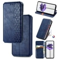 thumbnail image 1 of for iPhone 7 / 8 / SE 2022 & 2020 Wallet Case, Men's Retro Premium Business PU Leather Classic Magnetic Closure Flip Case with Card Holder [RFID Blocking] Folio Kickstand Shockproof Phone Cover,Blue, 1 of 7