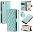 thumbnail image 1 of for iPhone 7 / 8 / SE 2022 & 2020 Wallet Case, Premium PU Leather Magnetic Flip Folio Case with Wrist Strap Credit Card Holder for Women Men Crossbody Strap Phone Case Cover, Mint, 1 of 9