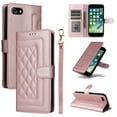 thumbnail image 1 of for iPhone 7 / 8 / SE 2022 & 2020 Wallet Flip Case, Classic PU Leather Card Slots with Lanyard Magnetic Closure Kickstand Protective Soft TPU Inner Case for iPhone 7 / 8 / SE 2022 & 2020, Rosegold, 1 of 7