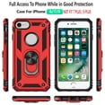 thumbnail image 1 of iPhone 7 Case, STARSHOP Drop Protection Ring Kickstand Cover- Red, 1 of 2
