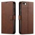 thumbnail image 1 of iPhone 7 PLus Case, 8 Plus Case, Included [Tempered Glass Screen Protector], Starshop Premium Leather Wallet Pocket Credit Card Slots-Brown, 1 of 6
