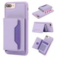 thumbnail image 1 of for iPhone 7 Plus/8 Plus 2 In 1 Detachable Magnetic Card Slots Back Case, PU Leather RFID Blocking Kickstand Fashion Shockproof Protective Phone Case Cover for iPhone 7 Plus/8 Plus, Purple, 1 of 10