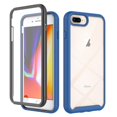 thumbnail image 1 of iPhone 7 Plus/8 Plus Case with Built in Screen Protector,Dteck Full-Body Shockproof Rubber Hybrid Protection Crystal Clear PC Back Protective Phone Case Cover for Apple iPhone 7 Plus/8 Plus,Darkblue, 1 of 3