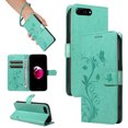 thumbnail image 1 of iPhone 7 Plus/8 Plus Case Wallet with Cards Holder,Allytech Stylish Butterfly Embossed Shockproof Flip Stand Cover for Girls Women Hand Wrist Wallet Case for Apple iPhone iPhone 7 Plus/8 Plus - Green, 1 of 11