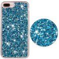 thumbnail image 1 of for iPhone 7 Plus/8 Plus Glitter Case, Cute Bling Sparkle Shiny Slim Soft Silicone Reflective Clear TPU Bumper Women Girls Shockproof Protective Phone Case for iPhone 7 Plus/8 Plus, Blue, 1 of 6