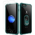 thumbnail image 1 of iPhone 7 Plus Case iPhone 8 Plus Case, [ Military Grade ] with [ Glass Screen Protector]15ft. Drop Tested Protective Case Kickstand Compatible with Apple iPhone 8Plus / iPhone 7 Plus -Dark green, 1 of 7