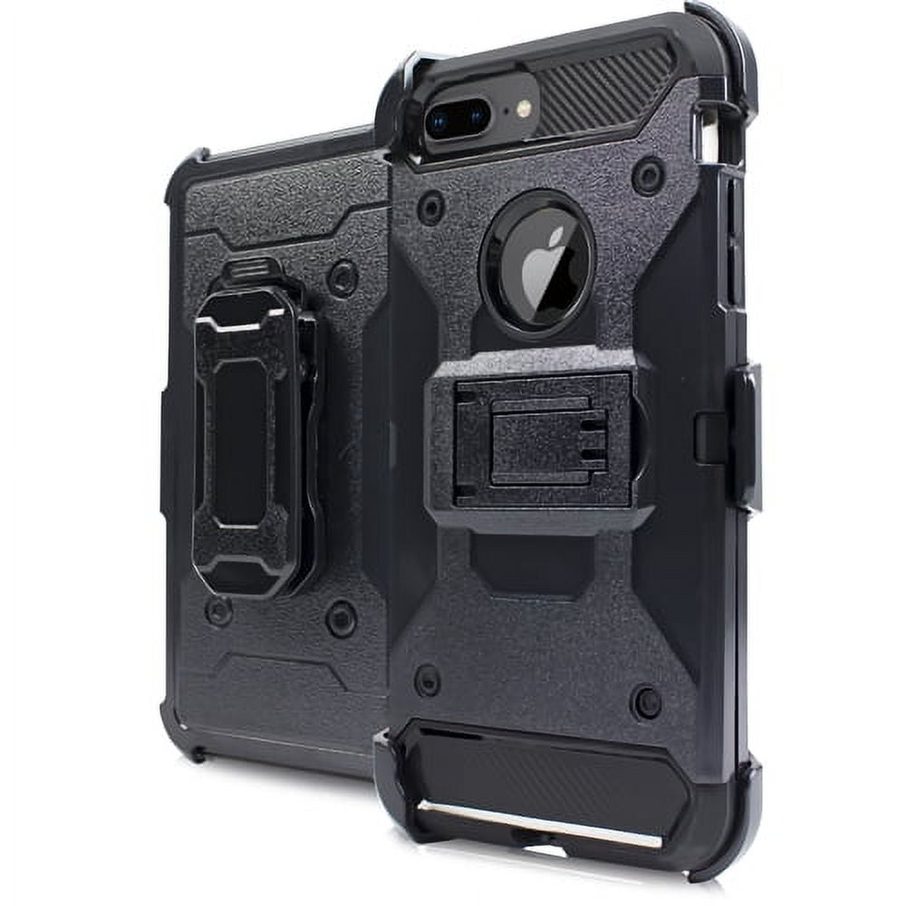iPhone 7 Plus Case,[Blue/Black],Njjex 2-Piece Shockproof