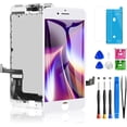 thumbnail image 1 of for iPhone 7 Plus Screen Replacement 5.5 Inch,3D Touch LCD Screen Digitizer Replacement for A1661, A1784, A1785 with Repair Tools Kit+Waterproof Frame Adhesive+Screen Protector, White, 1 of 7