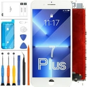 for iPhone 7 Plus Screen Replacement White 5.5Inch Full Assembly for iPhone 7 Plus A1784 A1785 A1661 LCD Dispaly 3D Touch Screen Digitizer with Repair Tools Kit