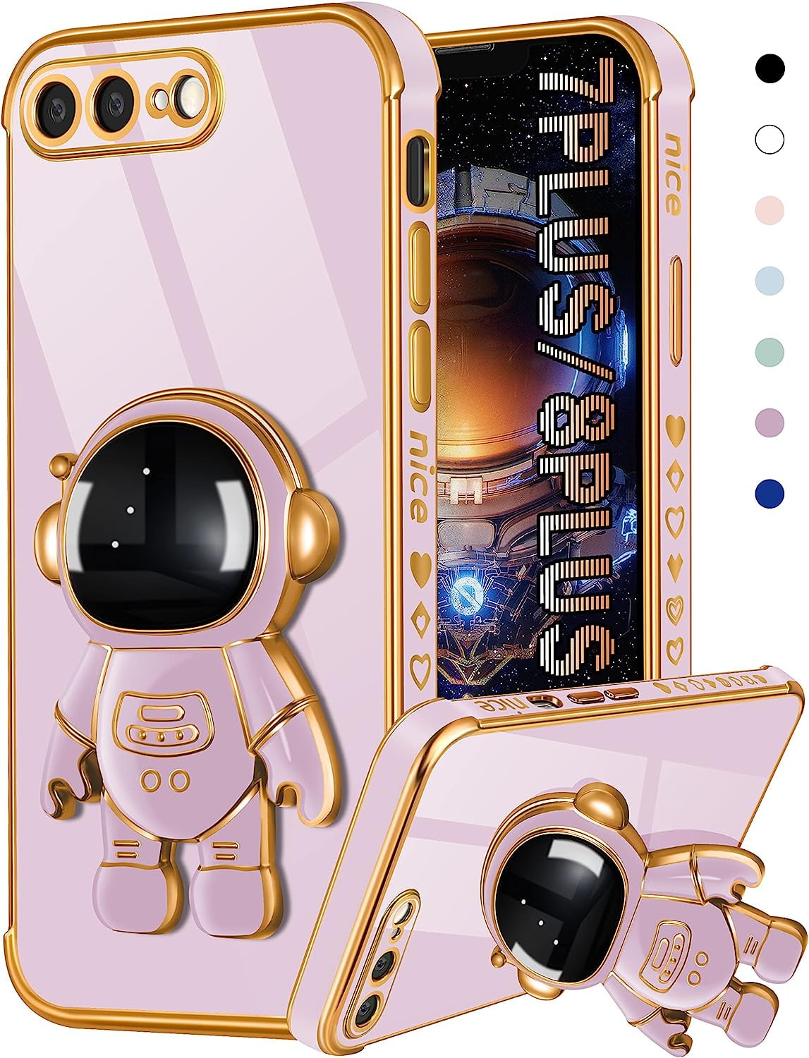 for iPhone 7 Plus/iPhone 8 Plus Case Astronaut Cute for Women