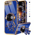 thumbnail image 1 of for iPhone 7 Plus/iPhone 8 Plus Case Astronaut Cute for Women Girls Girly Unique Royal Blue Phone Cases with Astronaut Hidden Stand Kickstand 6D Design Cover for iPhone 7Plus/8Plus 5.5 inch, 1 of 11