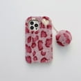 thumbnail image 1 of iPhone 7 Plus/iPhone 8 Plus Case with Cute Ball, Allytech Fashion Luxury Leopard Design for Woman Girls Soft Shockproof Flexible TPU Back Fuzzy Furry Plush Case for iPhone 8 Plus/7 Plus 5.5", Red, 1 of 5